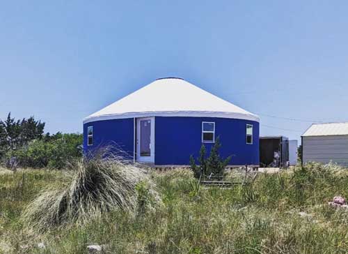 Photo of a yurt